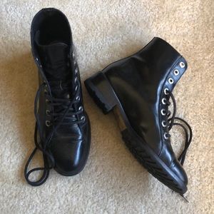 Maje Black Boots Size 39 w/ added sole for comfort